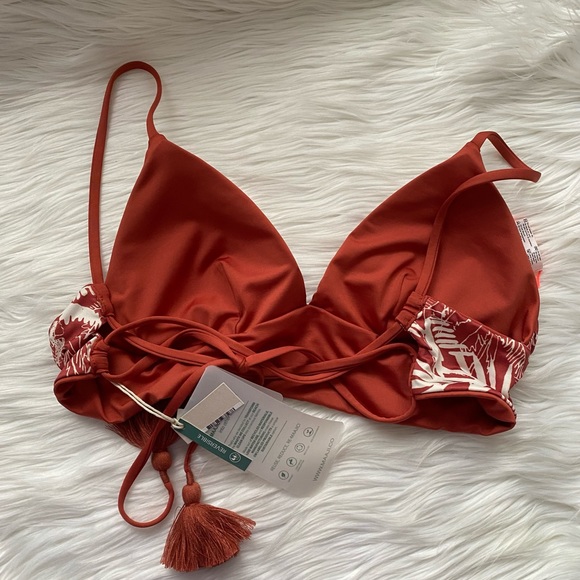 Maaji Saffron Mirage Long Line Triangle Bikini Top - Picture 10 of 11